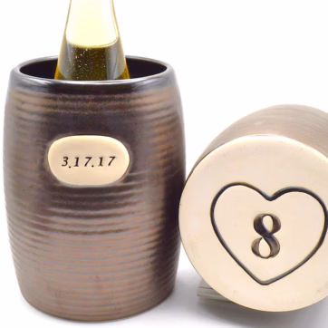 Bronze Wine Chiller - Front Engraved